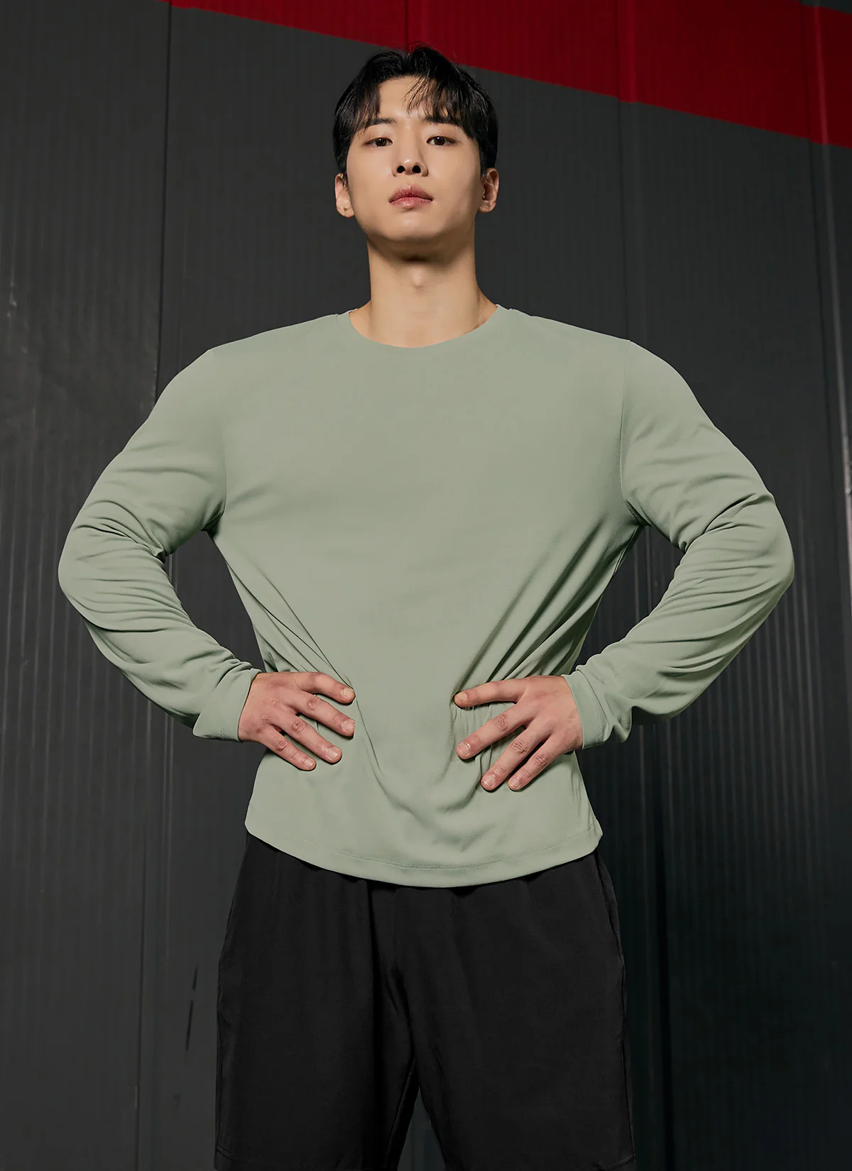 Air Waffle Mesh Men's Regular Fit Long Sleeve - Image 3