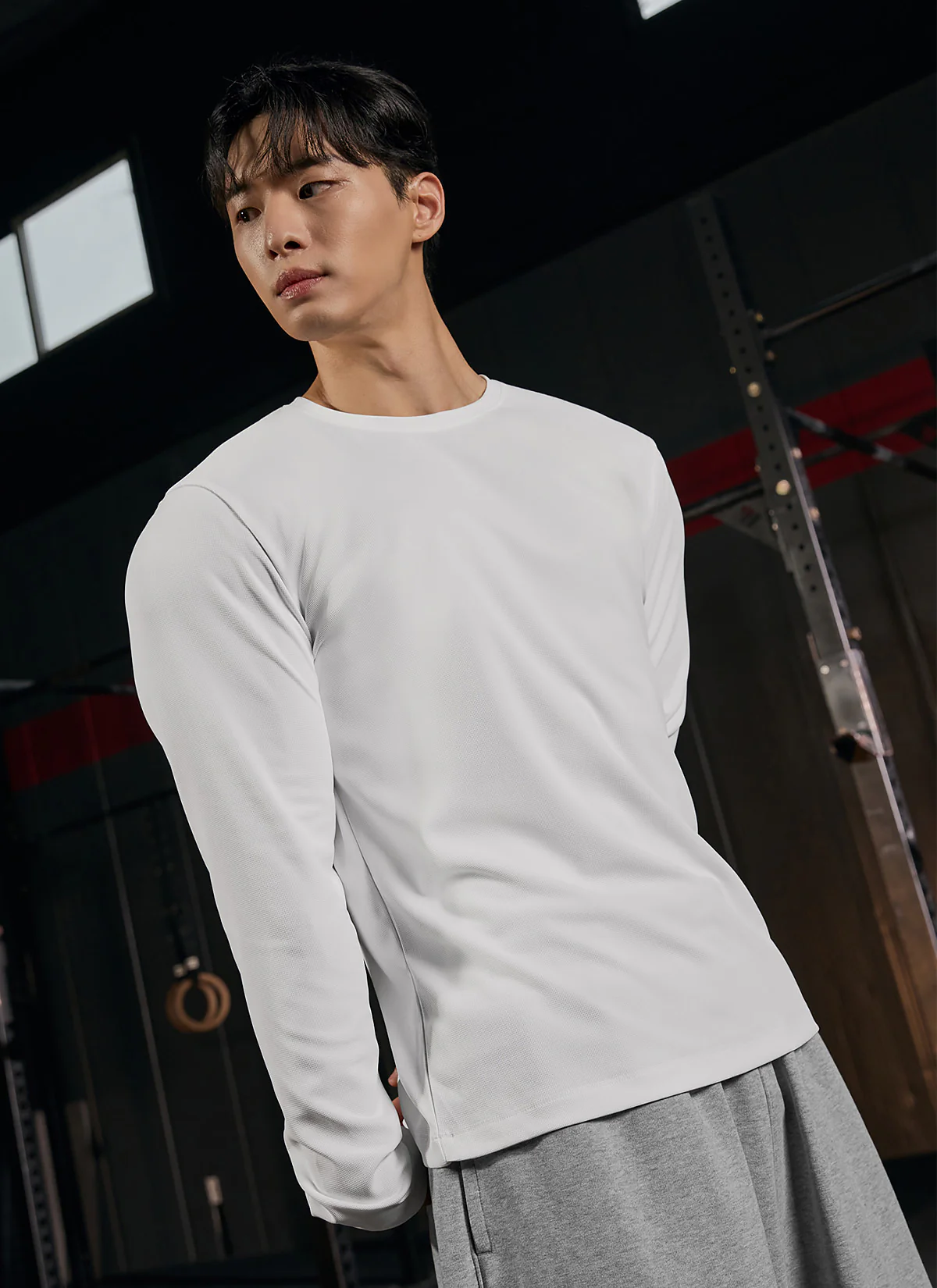 Air Waffle Mesh Men's Regular Fit Long Sleeve - Image 5