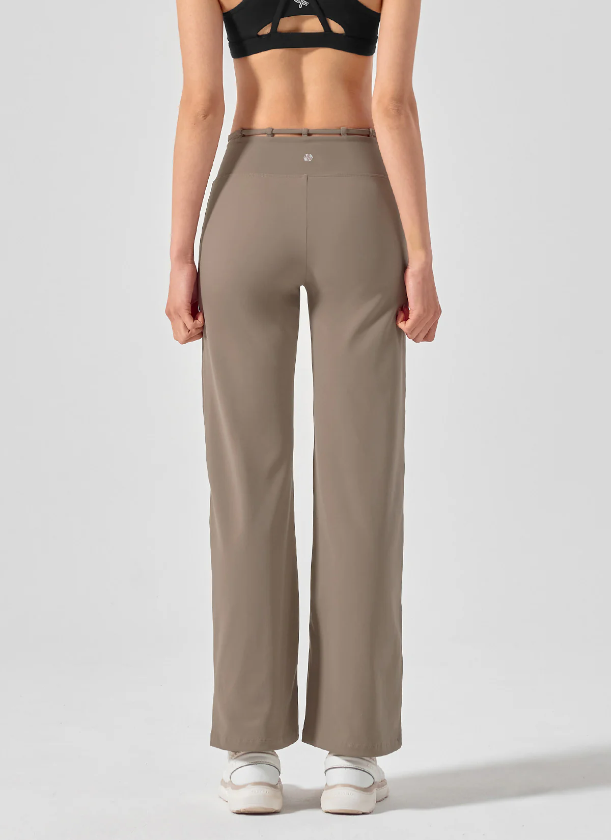 Black Label Power Rise Fleece String Wide Leggings - Image 15