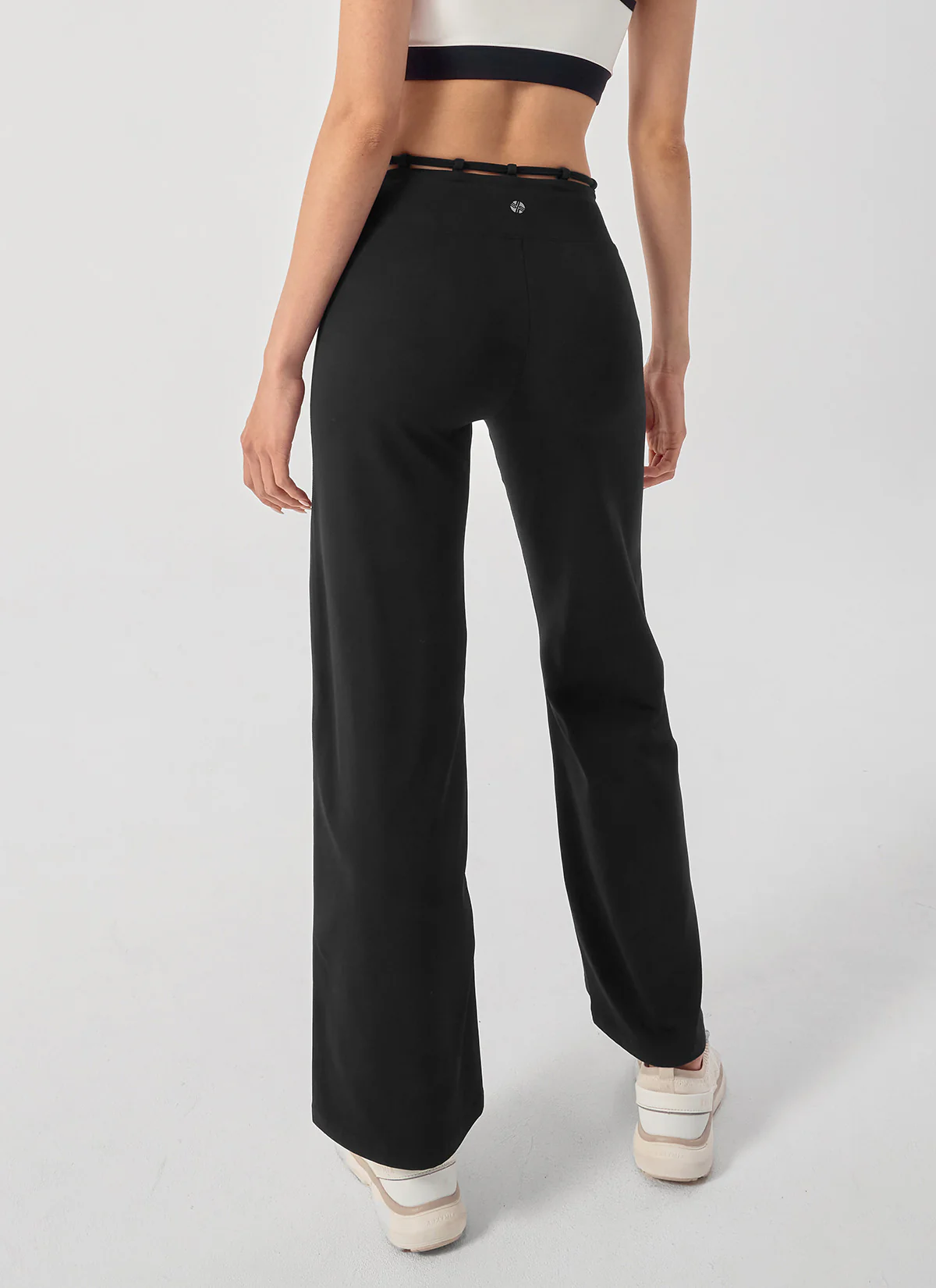 Black Label Power Rise Fleece String Wide Leggings - Image 33