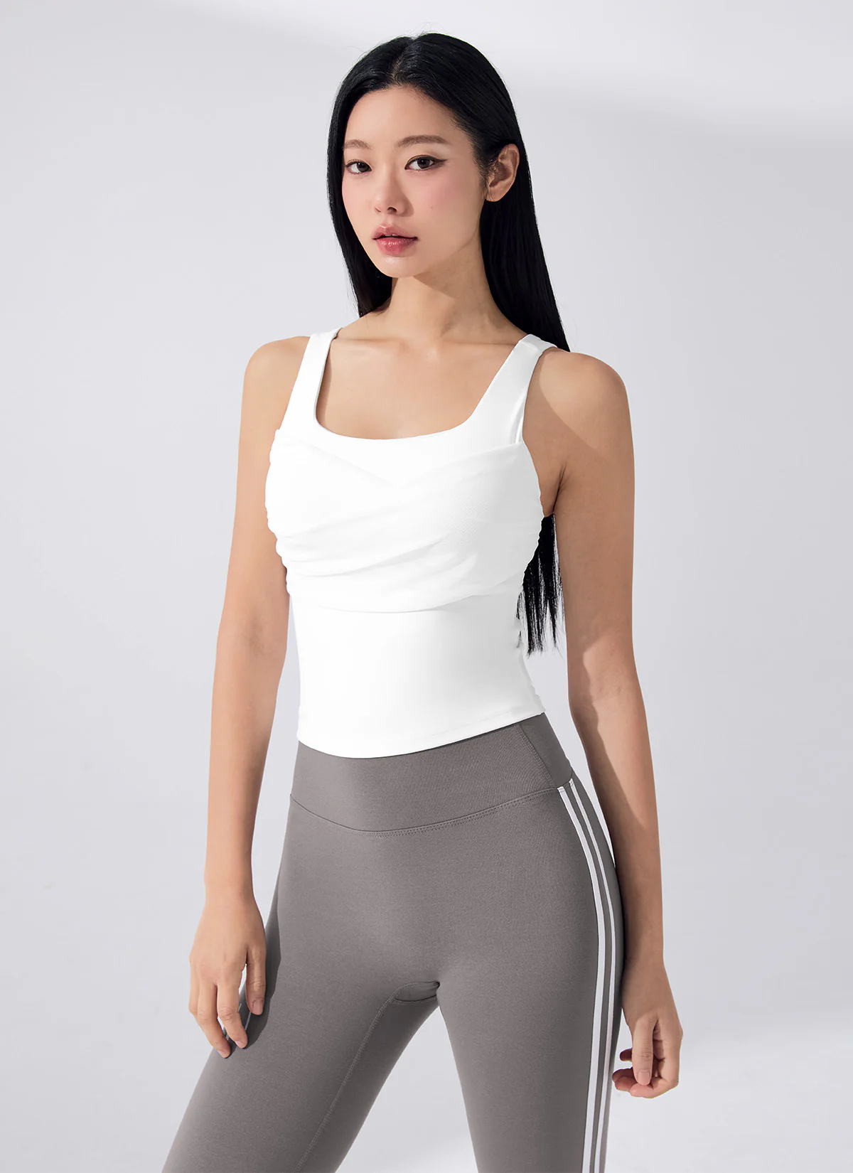 Black Label Power Rise Shirring Tank Top - Image 4