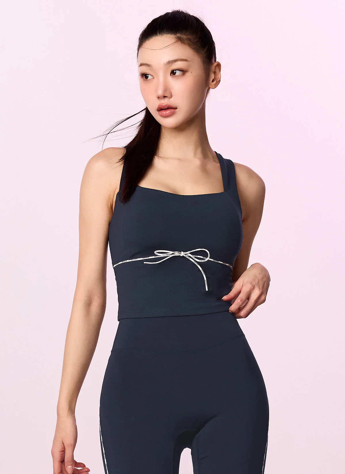 Comfort Fine Logo Piping Cropped Top - Image 13