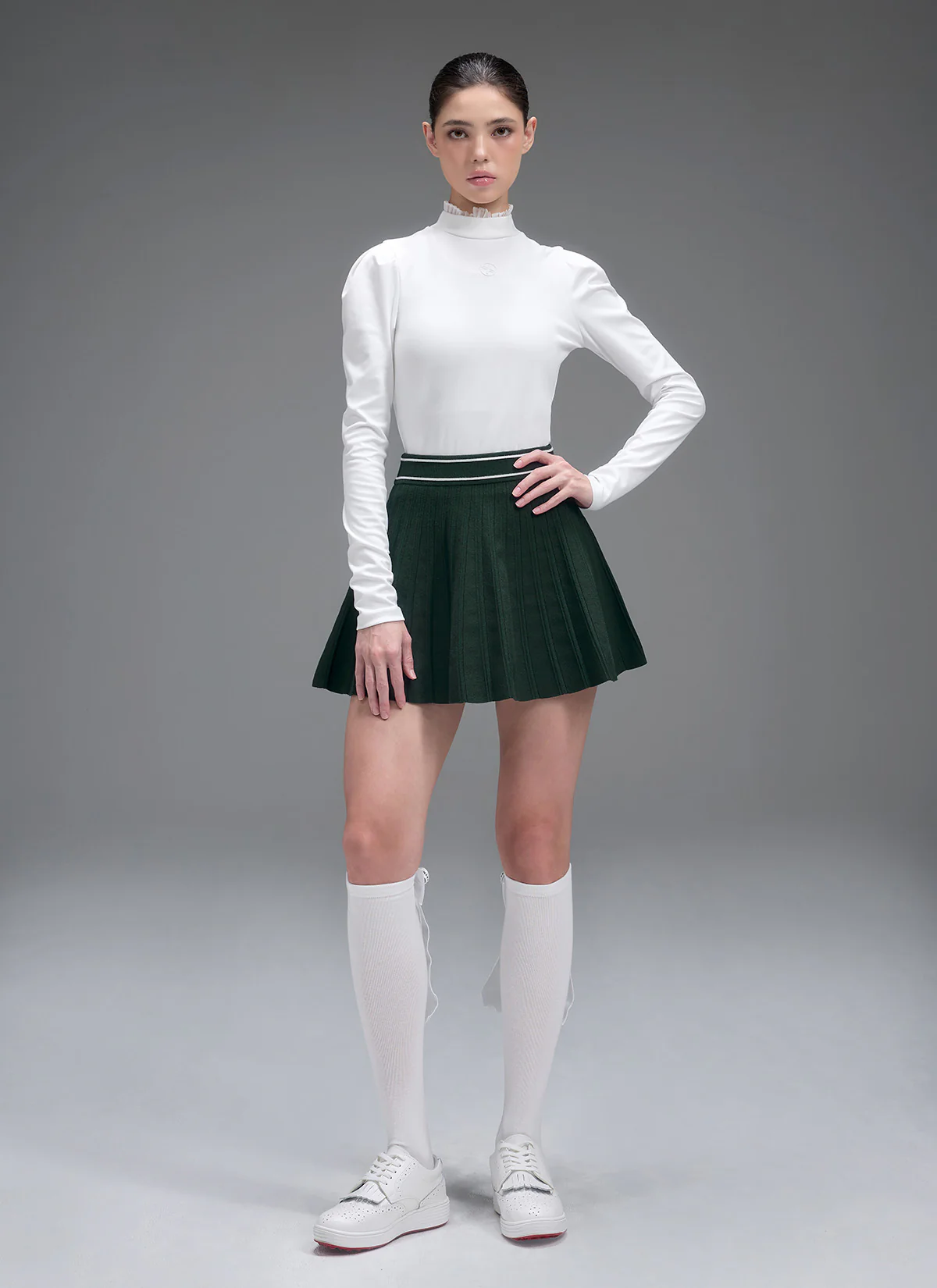 Comfort Knit Pleated Skirt - Image 2