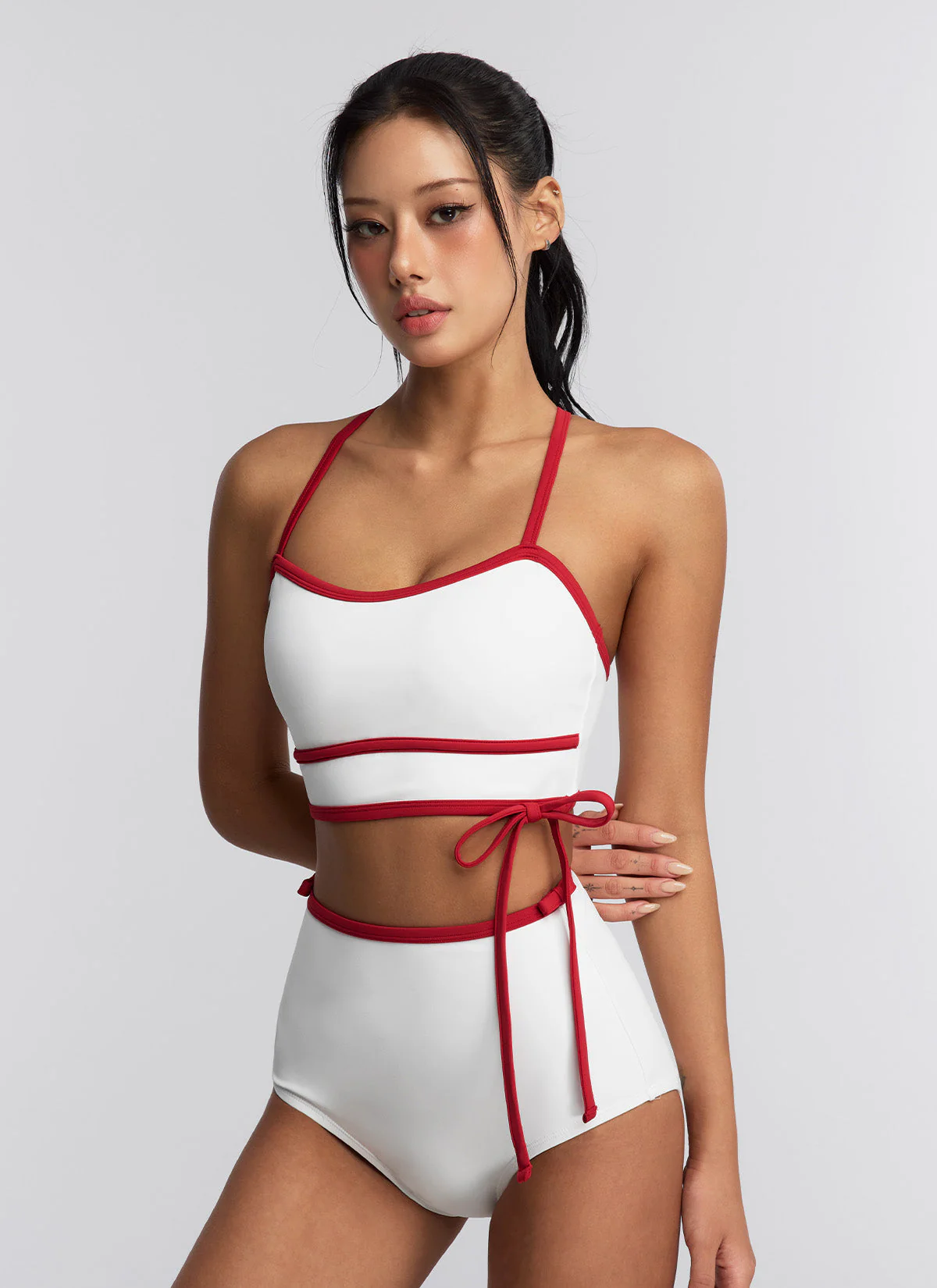 Contrast Ribbon Bra - Image 17