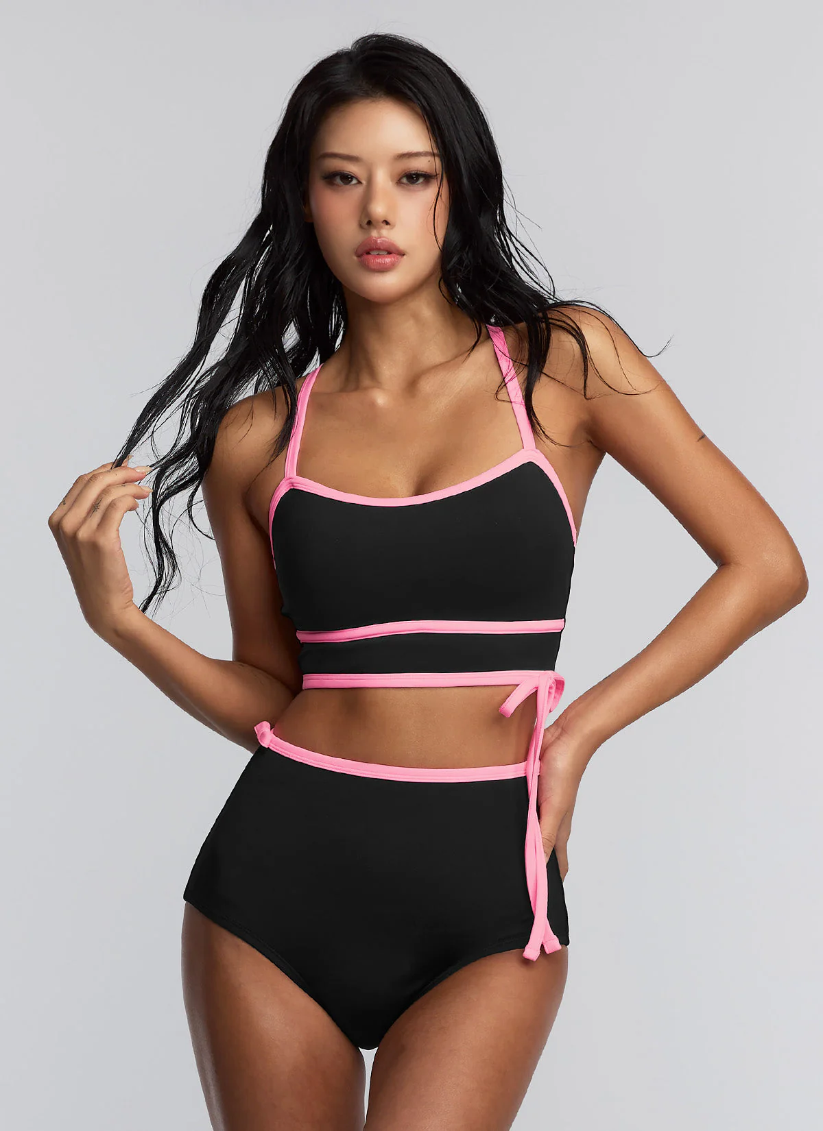 Contrast Ribbon Bra - Image 23