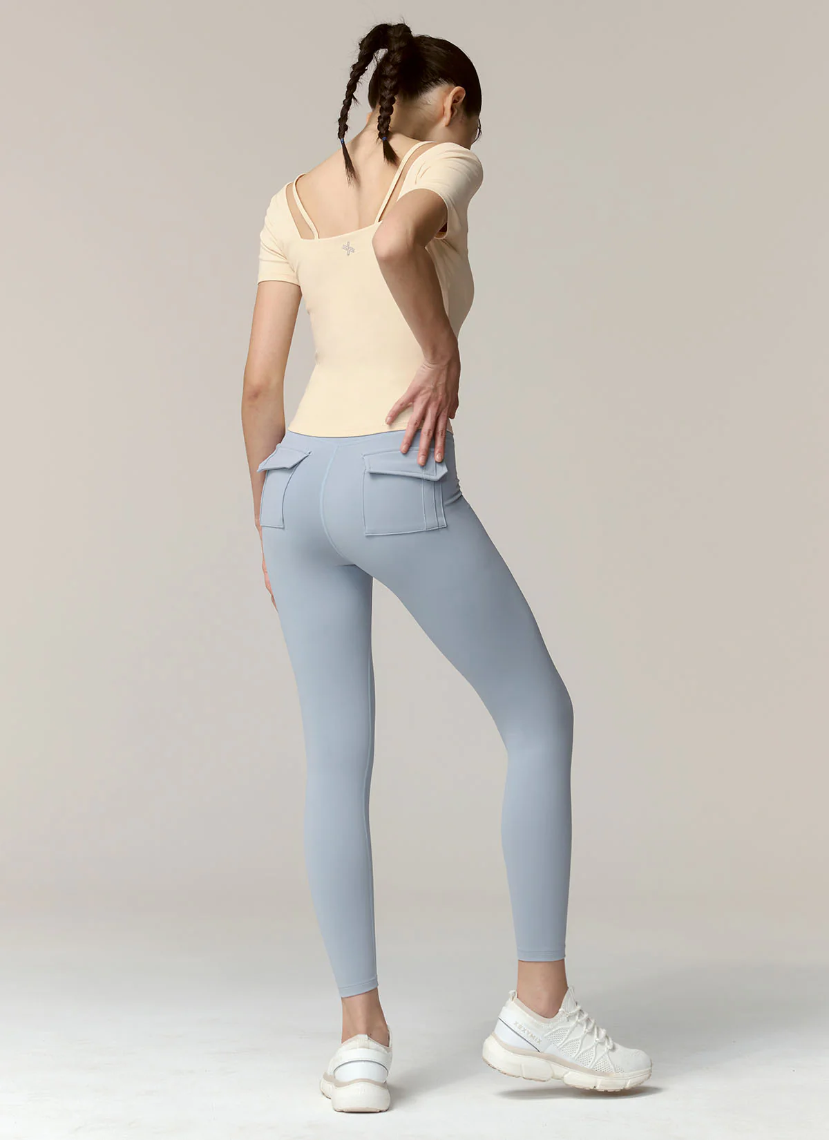 Cotton-Like Heart Neck Cropped Top - Image 24