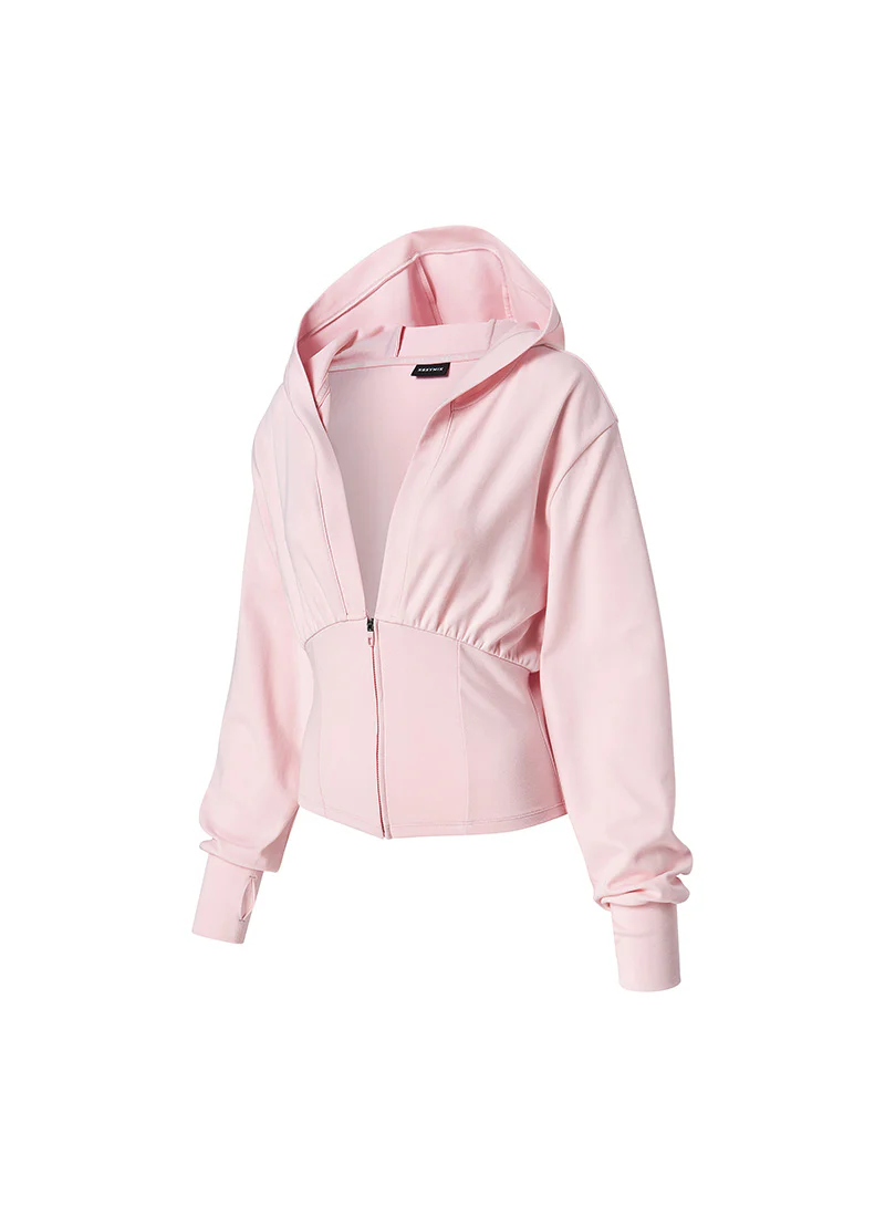 Deep V-Neck Hood Zip-up - Image 24