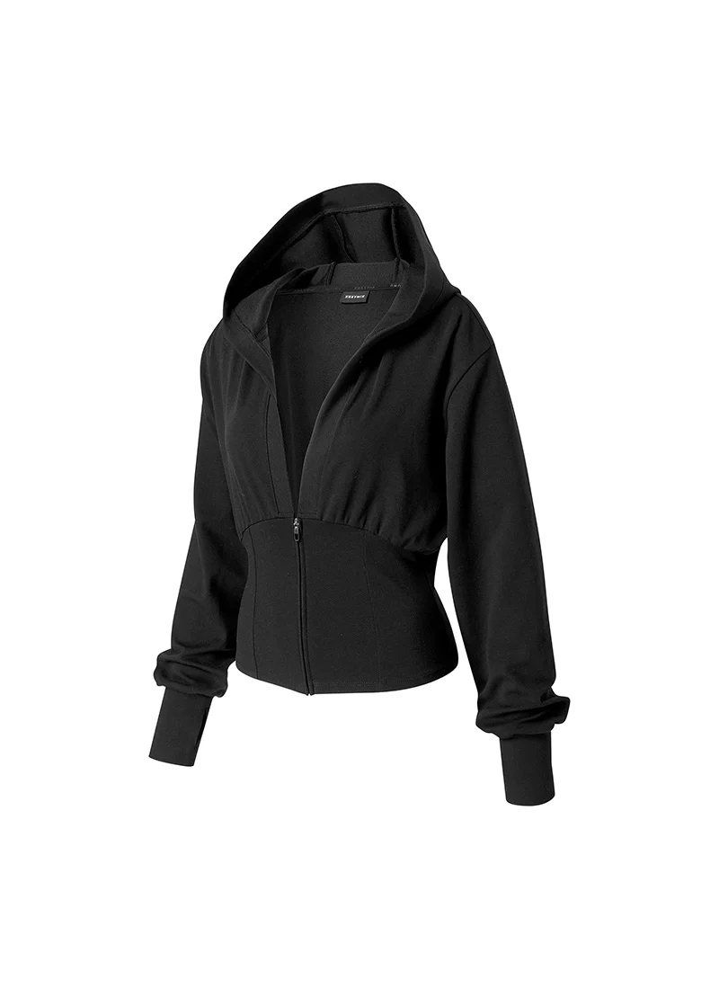 Deep V-Neck Hood Zip-up - Image 31