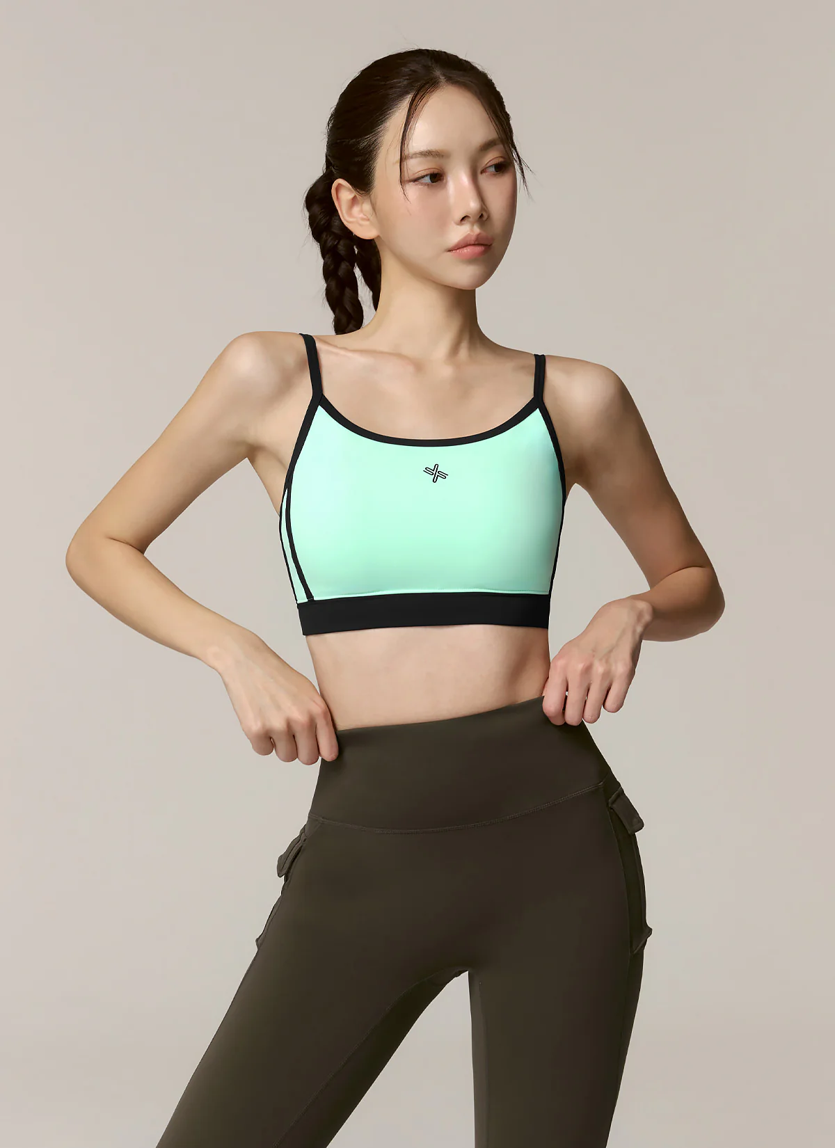 Double Line Color Block Bra - Image 6