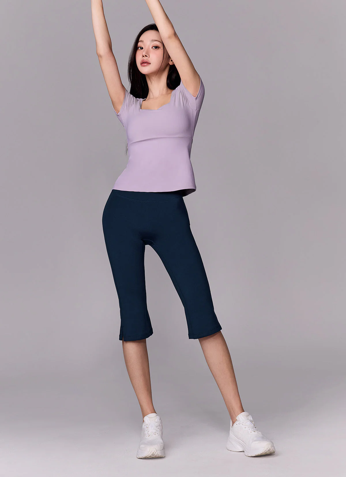 Flare Square Neck Inpad Short Sleeve - Image 13