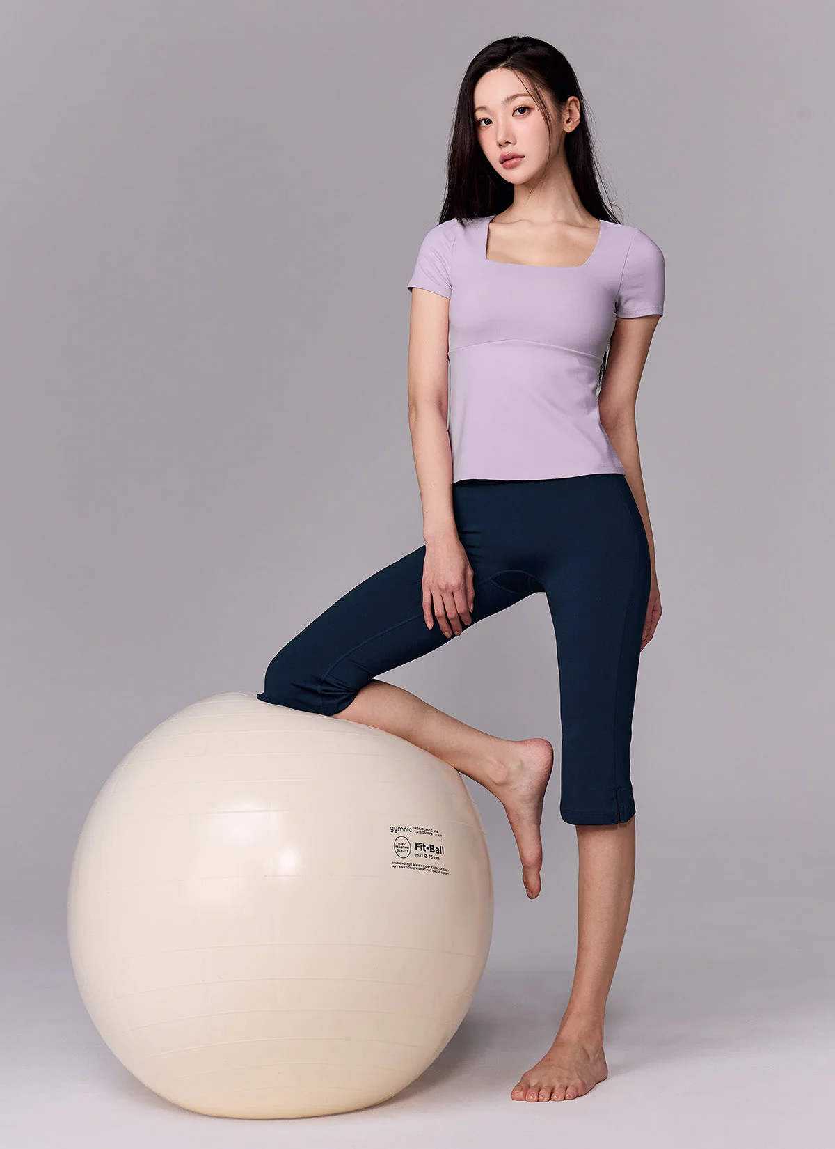 Flare Square Neck Inpad Short Sleeve - Image 14
