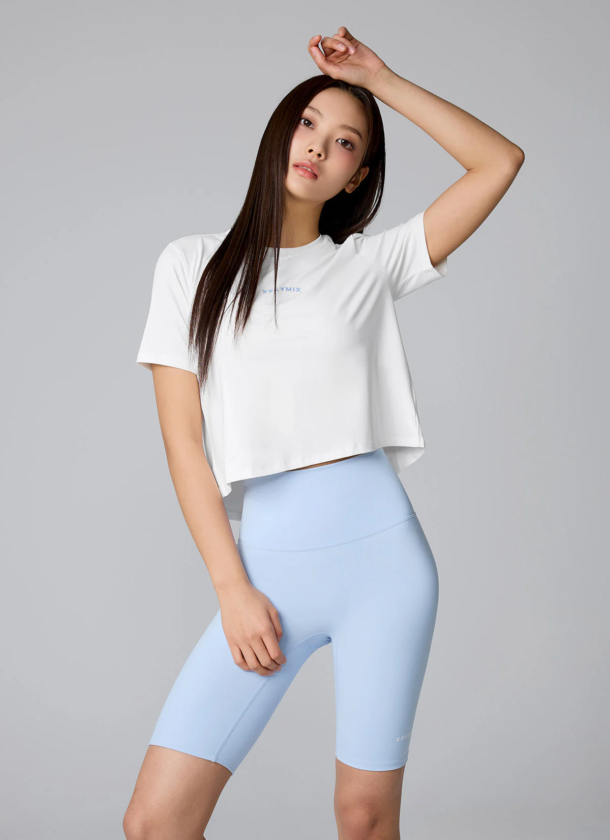 Ice Feather Back Slit Cropped Short Sleeve - Image 15