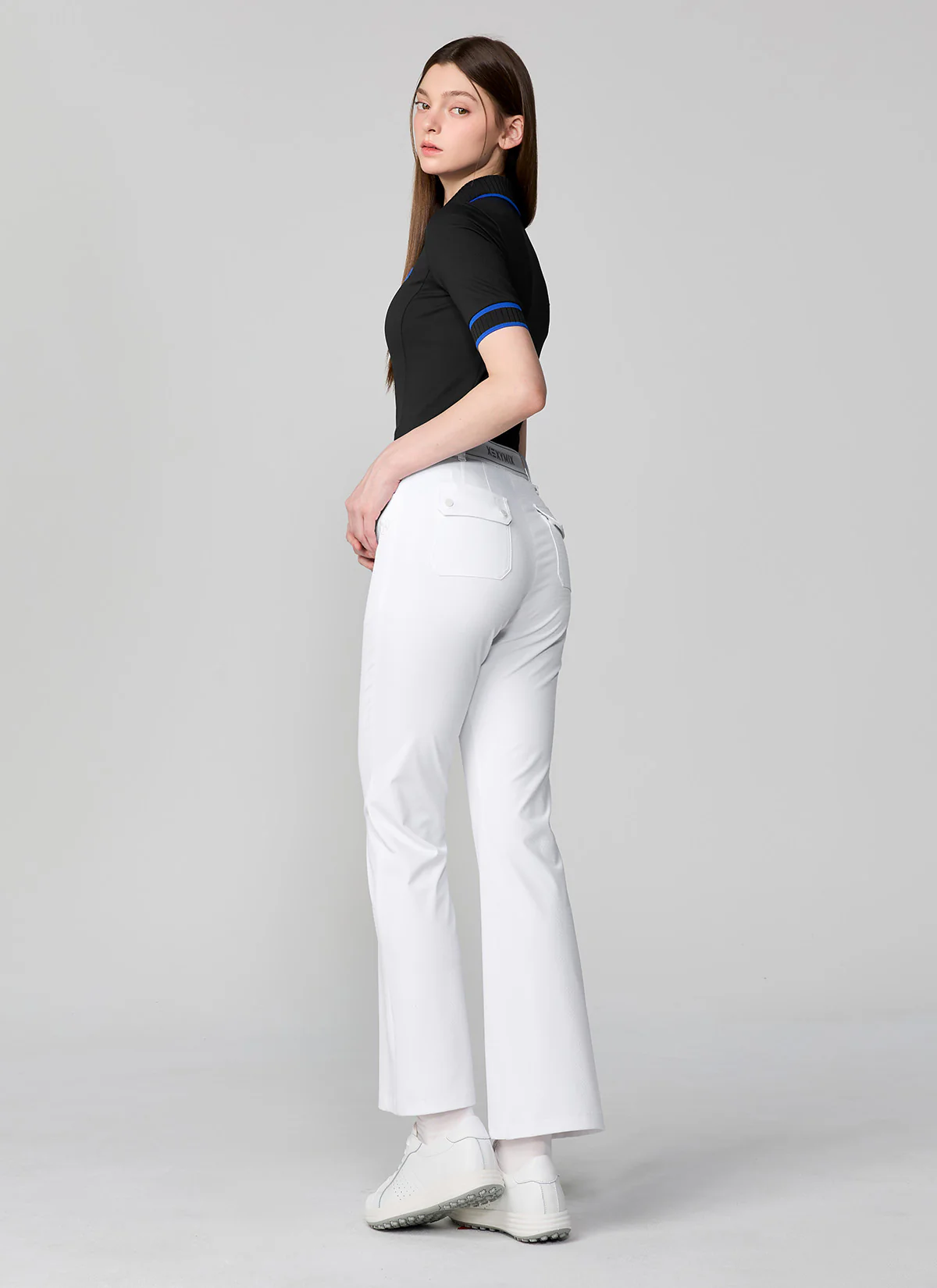 Light Textured Bootcut Pants - Image 6