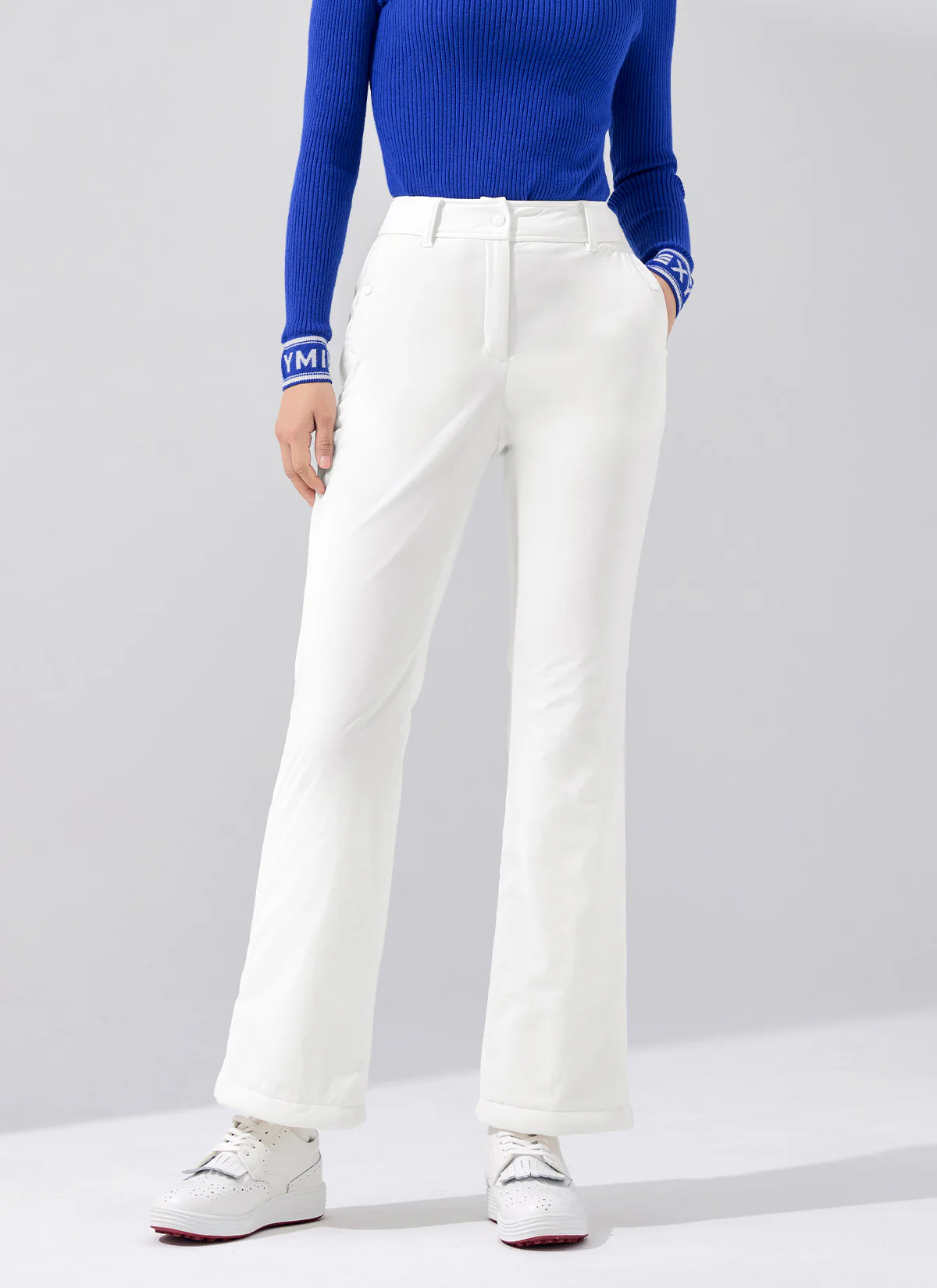Padded Mix Bootcut Pants - Image 6