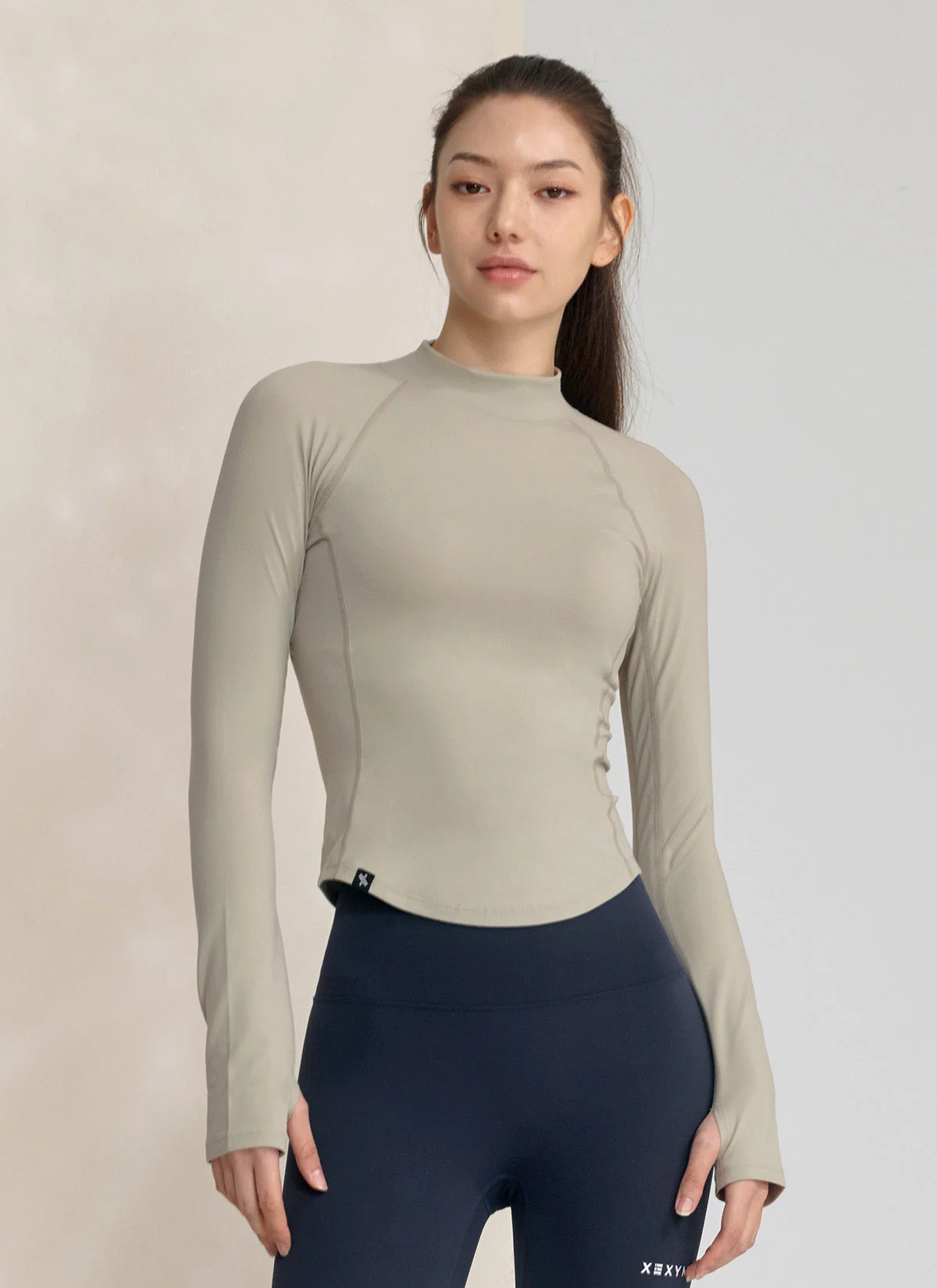 Peach-Like Mock Neck Long Sleeve - Image 17