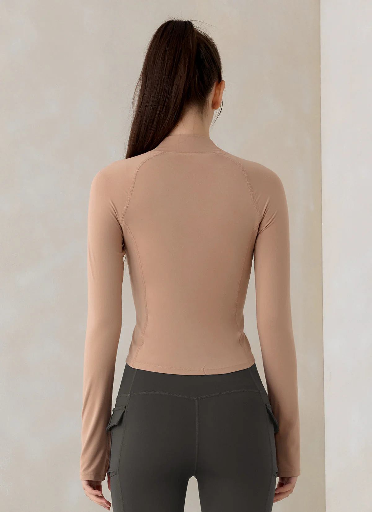 Peach-Like Mock Neck Long Sleeve - Image 32
