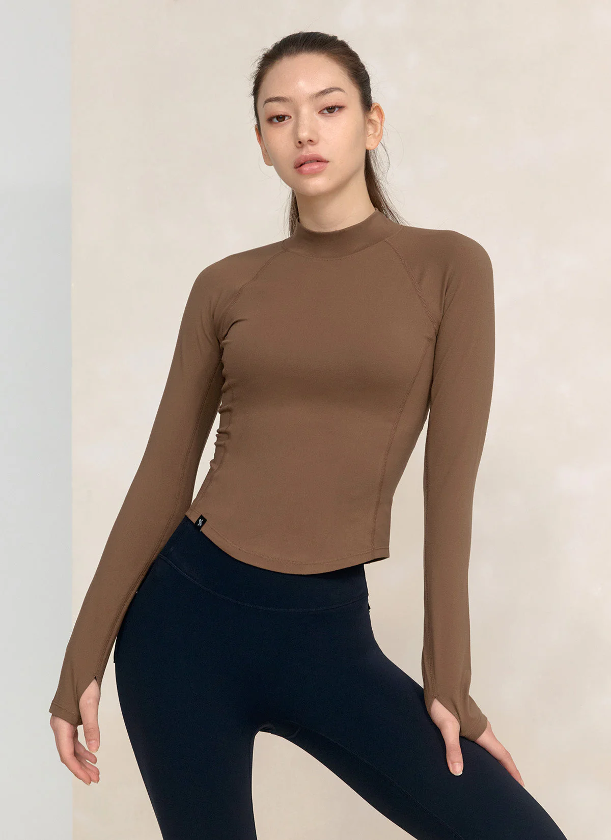 Peach-Like Mock Neck Long Sleeve - Image 6