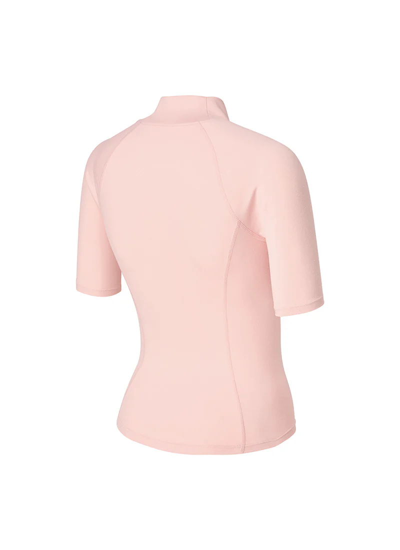 Peach-Like Mock Neck Short Sleeve - Image 11