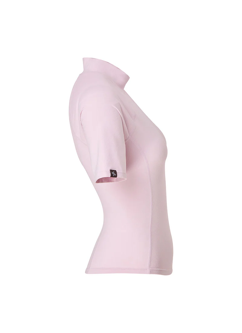 Peach-Like Mock Neck Short Sleeve - Image 16