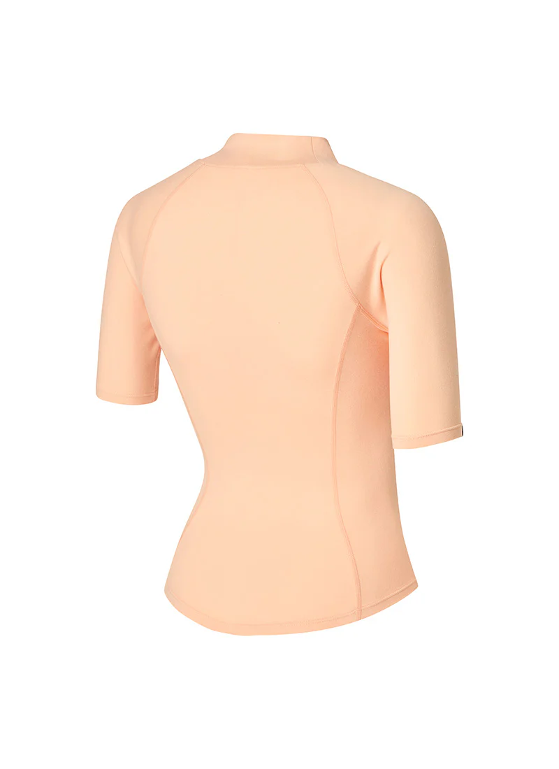 Peach-Like Mock Neck Short Sleeve - Image 8