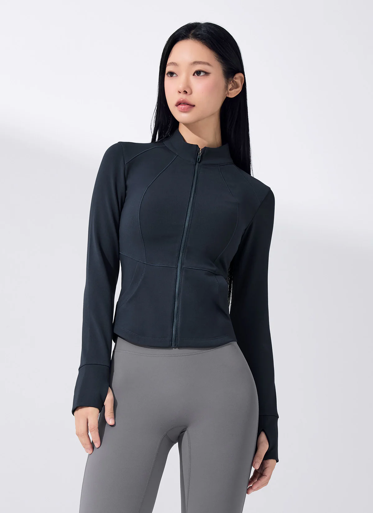 Power Fleece Heat Slim Fit Zip-Up Jacket - Image 4