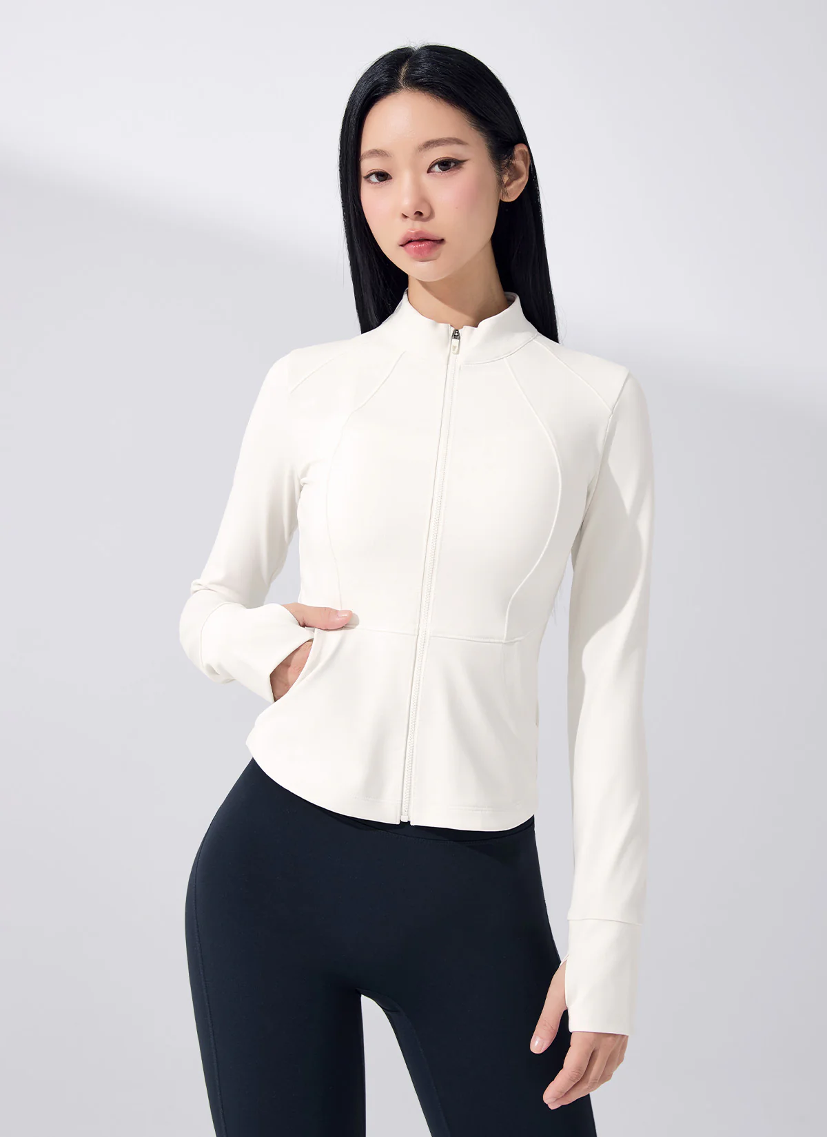 Power Fleece Heat Slim Fit Zip-Up Jacket - Image 9