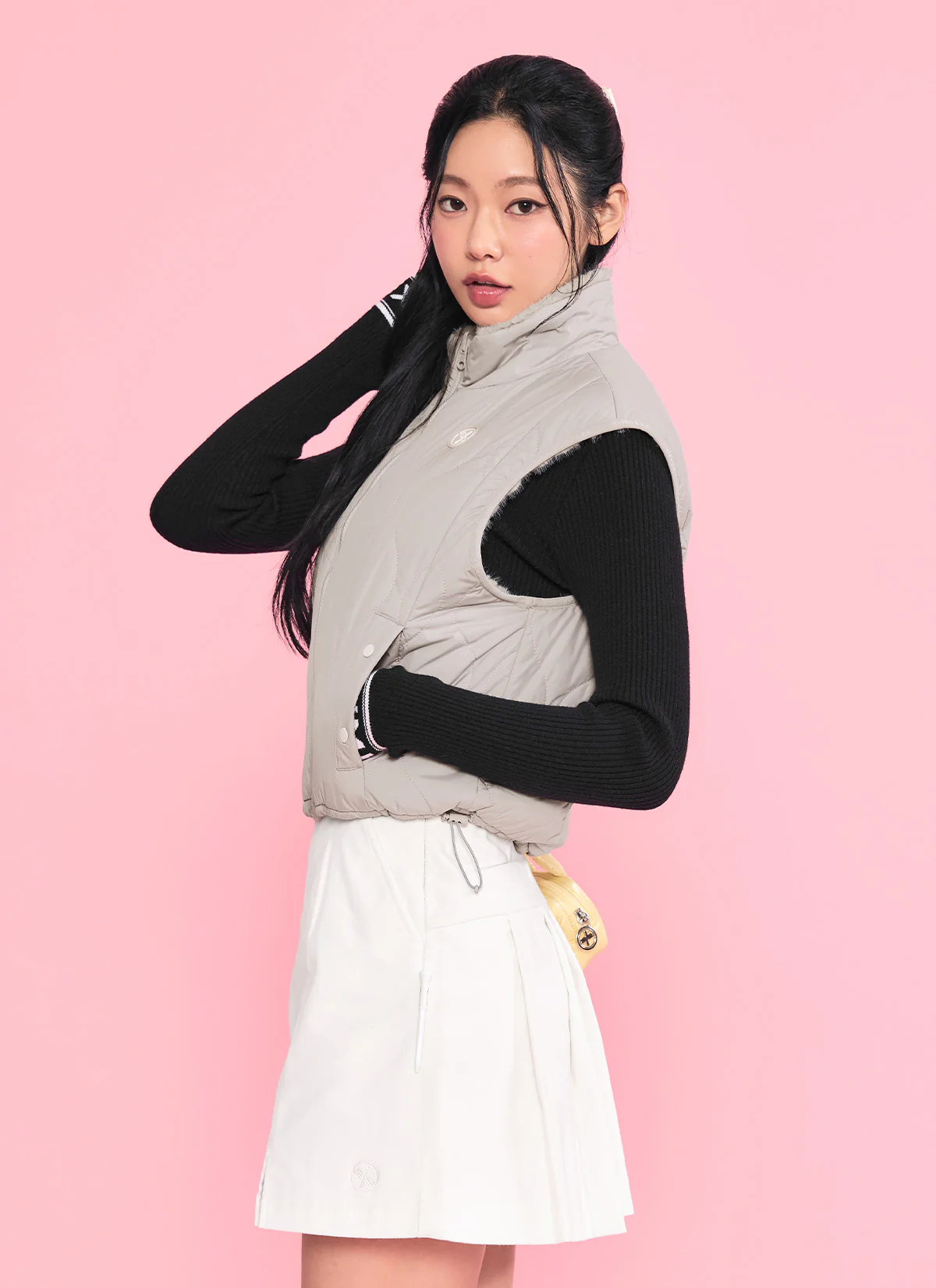 Quilted Soft Fur Reversible Vest - Image 13