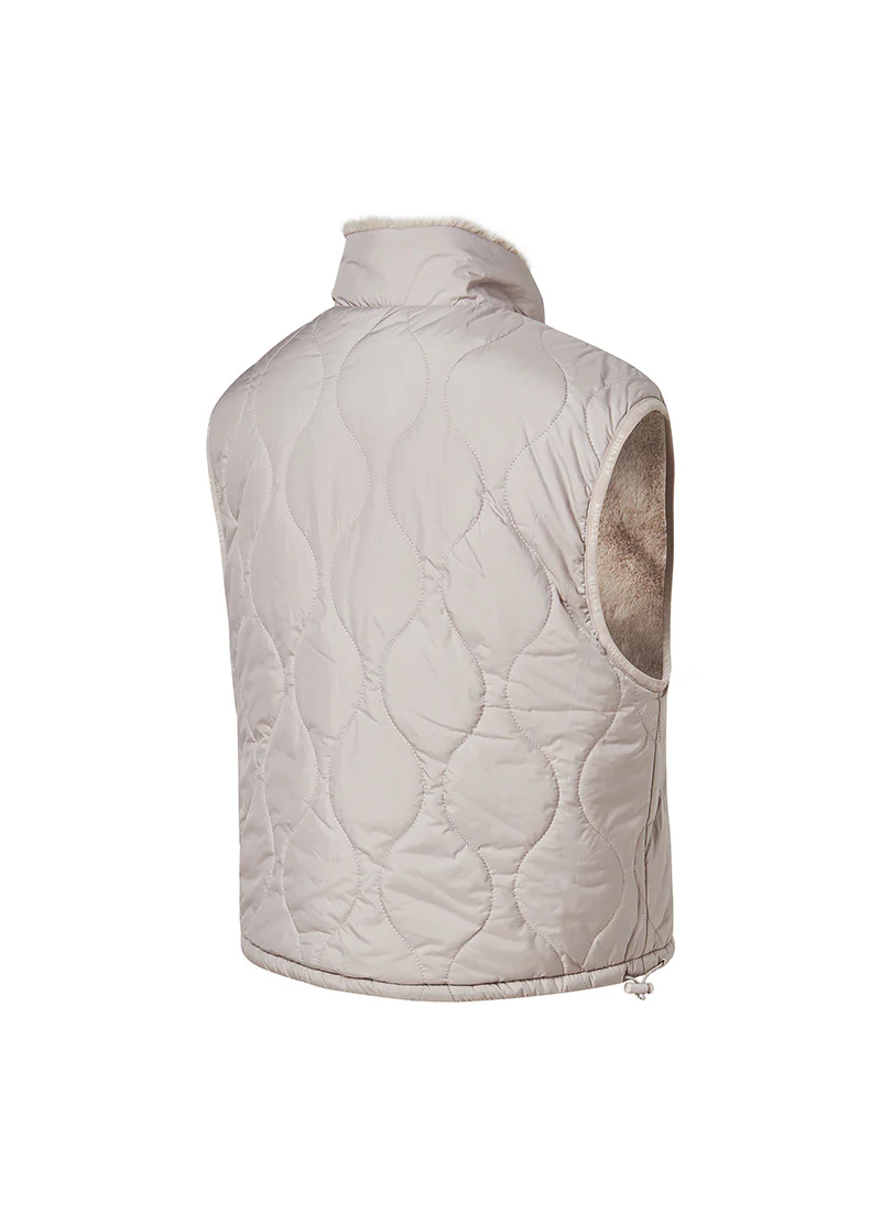 Quilted Soft Fur Reversible Vest - Image 18