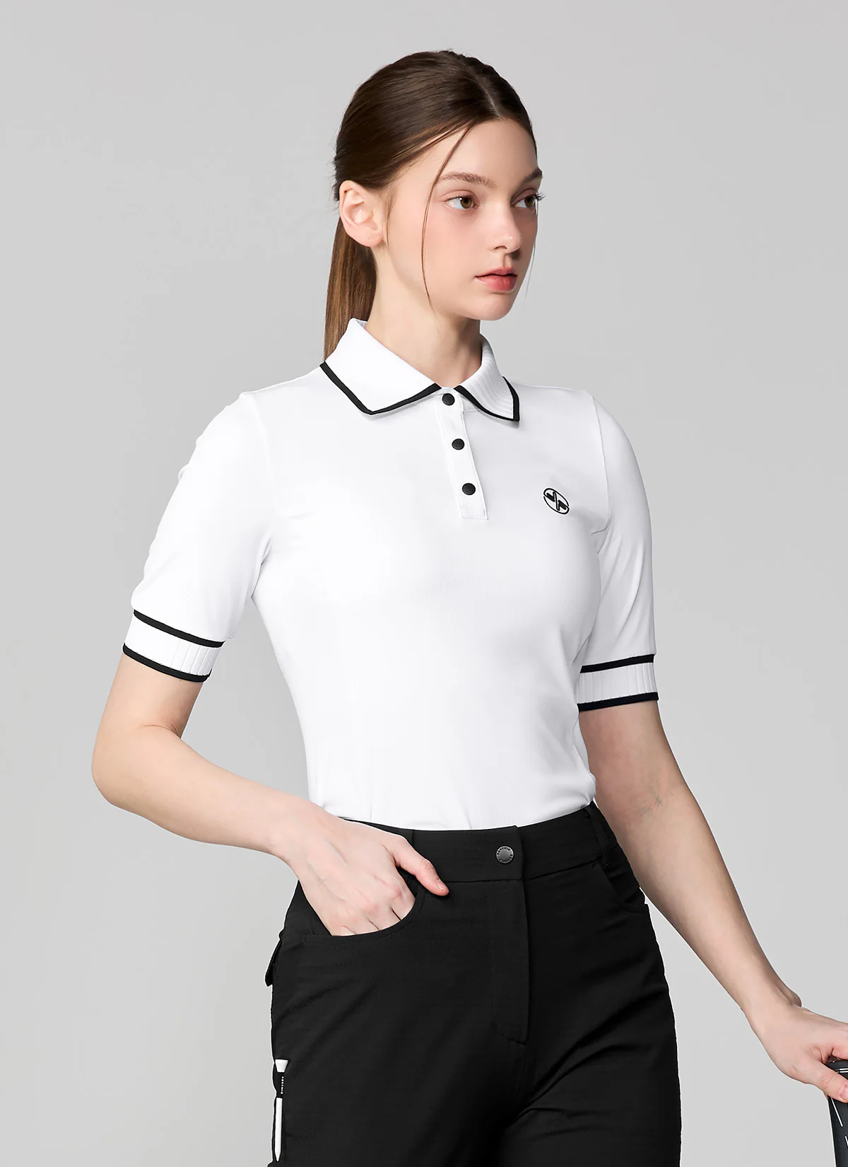 Ribbed Line Polo Short Sleeve - Image 10