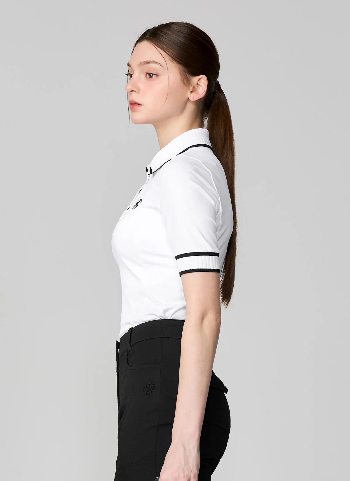 Ribbed Line Polo Short Sleeve - Image 11