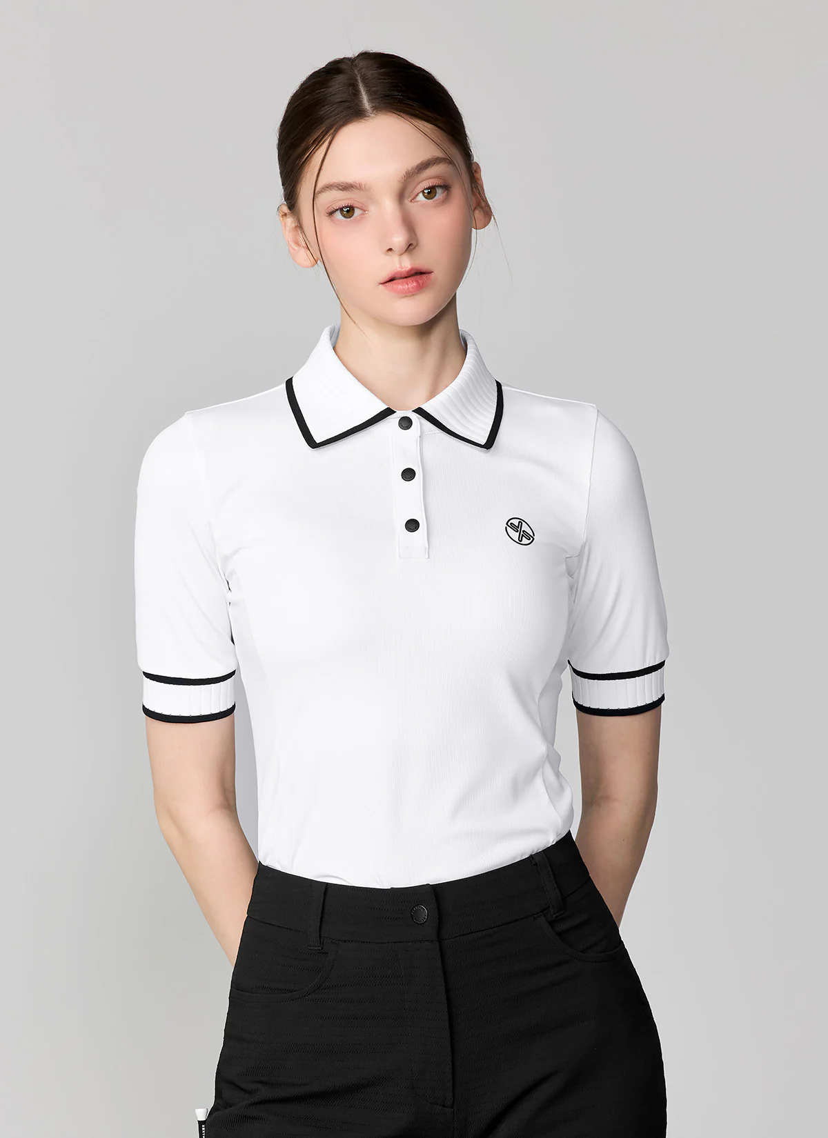 Ribbed Line Polo Short Sleeve - Image 4