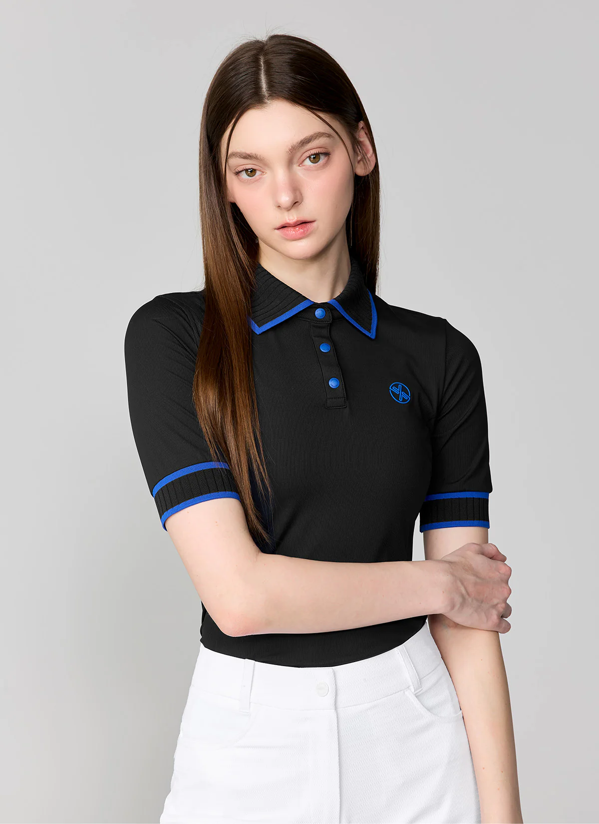 Ribbed Line Polo Short Sleeve - Image 6