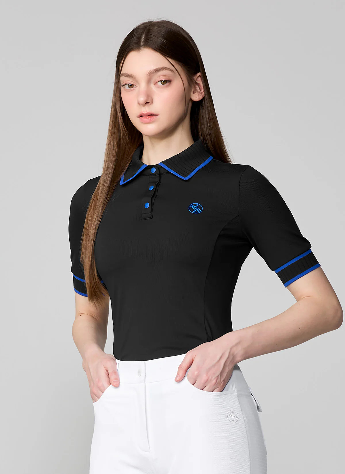 Ribbed Line Polo Short Sleeve - Image 7