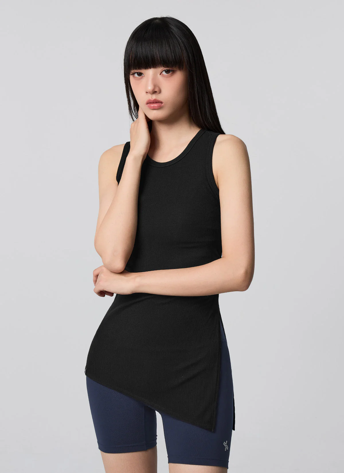 Ribbed Unbalanced Slit Sleeveless - Image 19