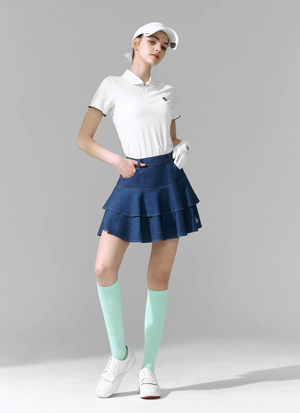 Round Collar Ruffle Short Sleeve - Image 5