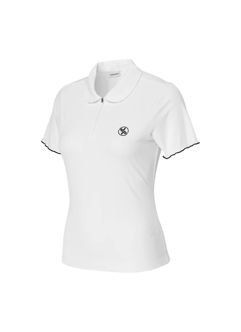 Round Collar Ruffle Short Sleeve - Image 7