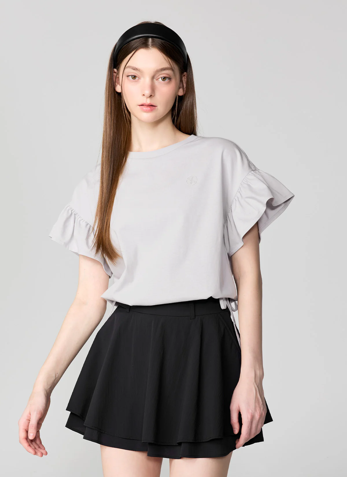 Ruffle Detail String Short Sleeve - Image 9