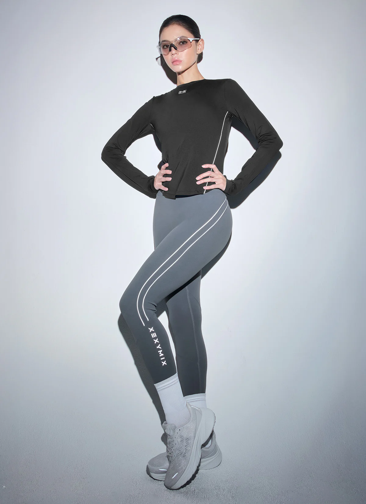 RX Black Label Signature 360N Reflective Piping Leggings - Image 10