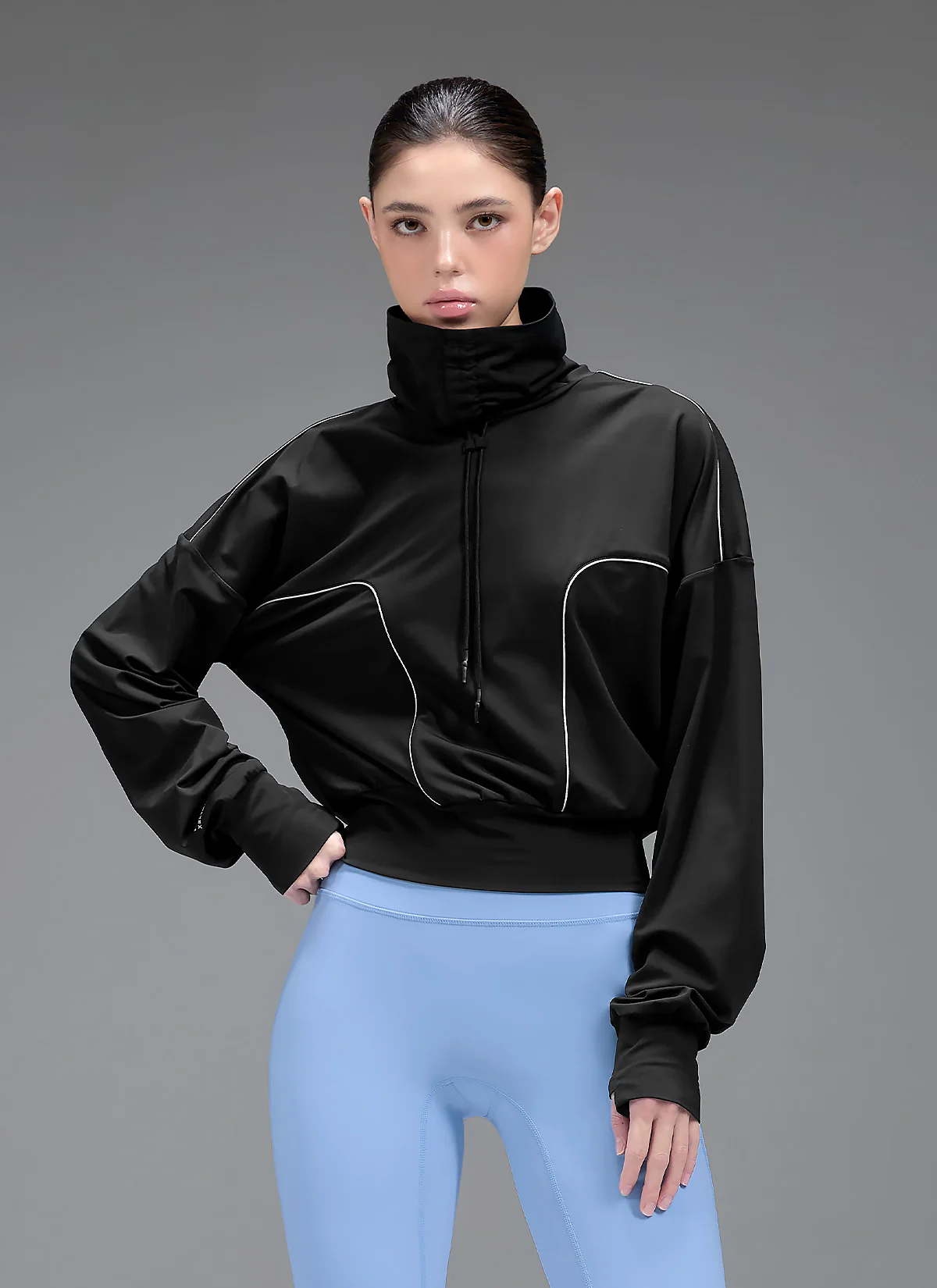 RX Drawstring High Neck Long Sleeve - Image 3