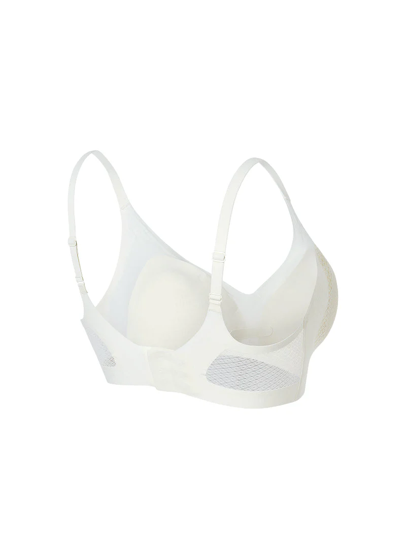 Sheer Lace Hook-Closure Bra - Image 19
