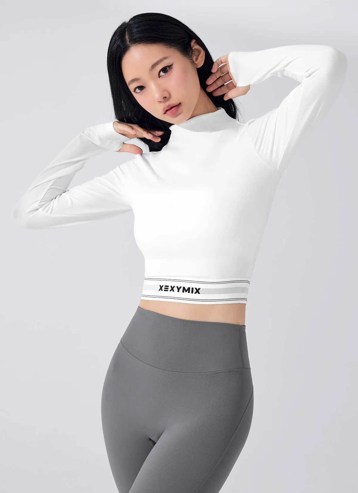 Soft Logo Band Mock Neck Long Sleeve - Image 11