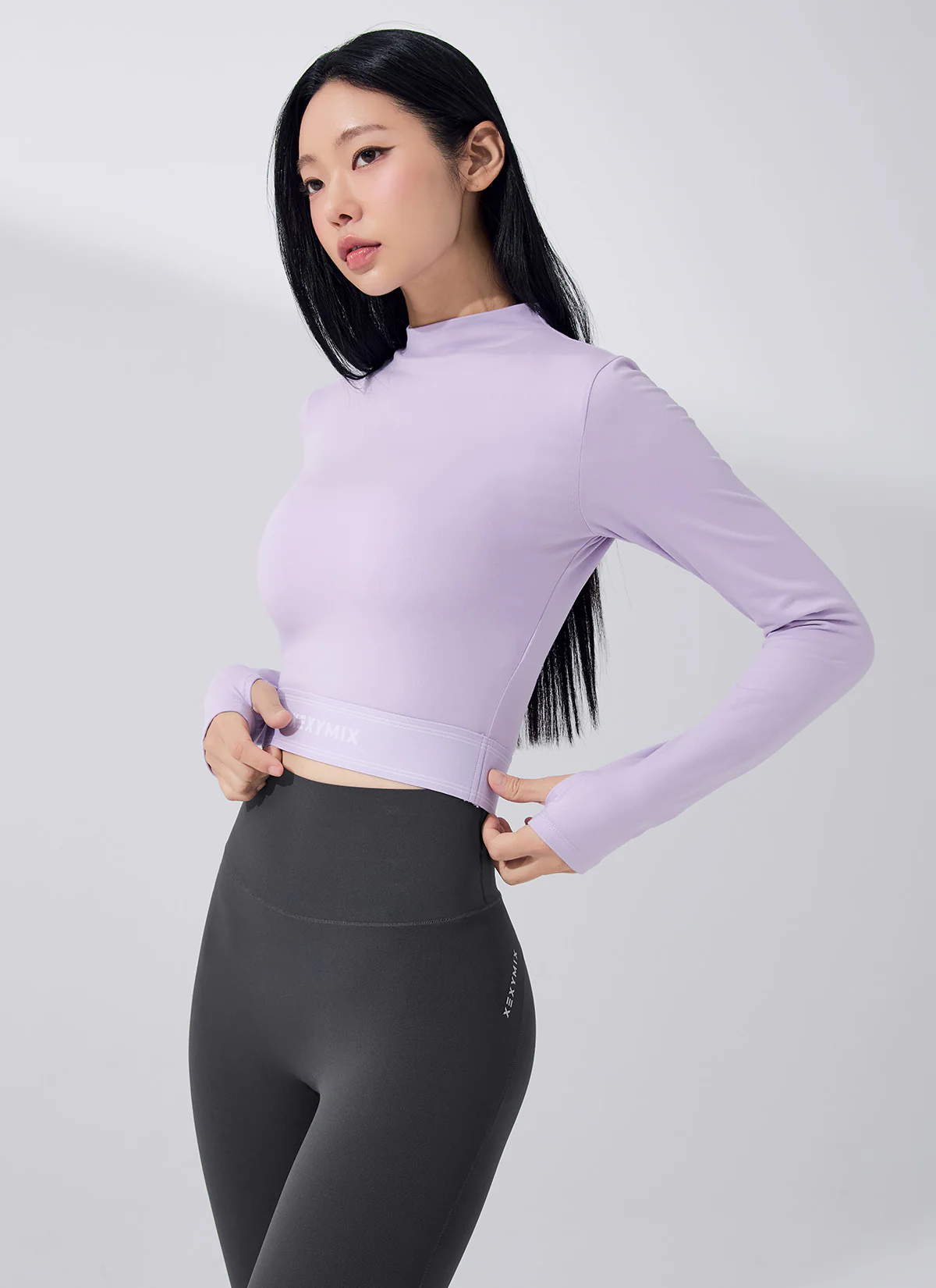 Soft Logo Band Mock Neck Long Sleeve - Image 19