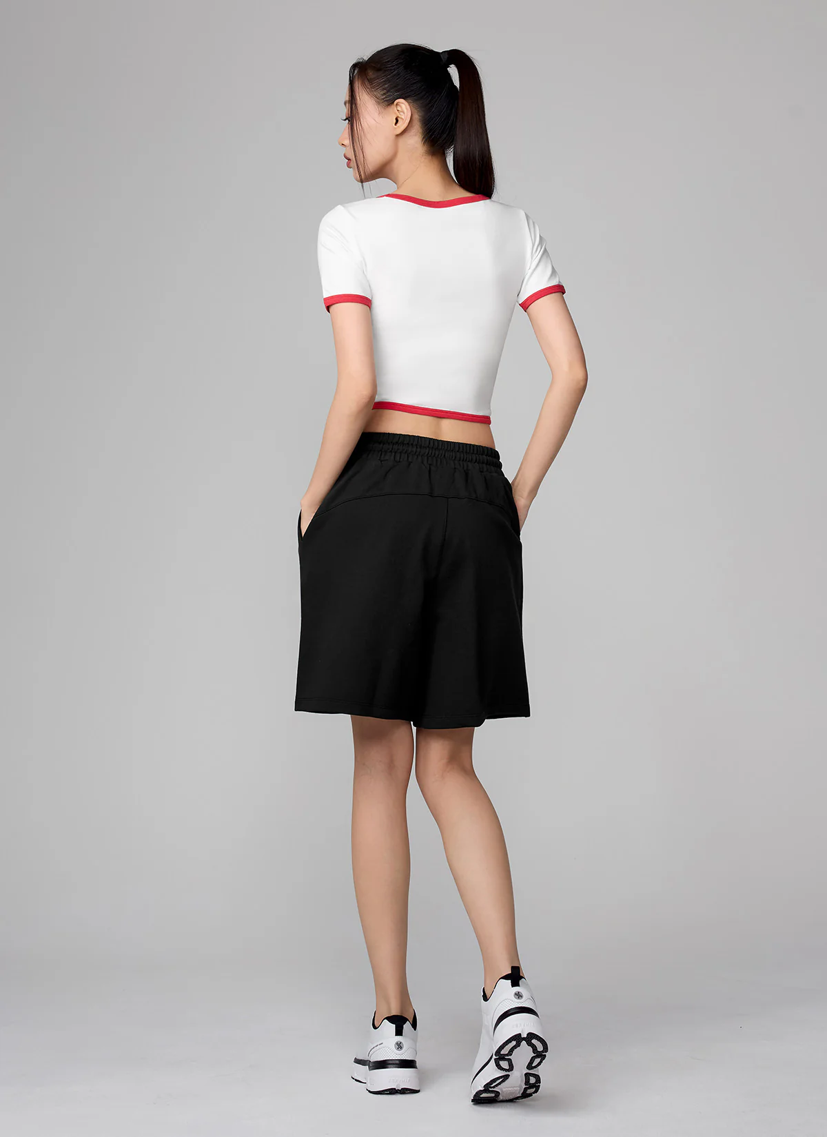 Soft Logo Color Block Cropped Top - Image 6