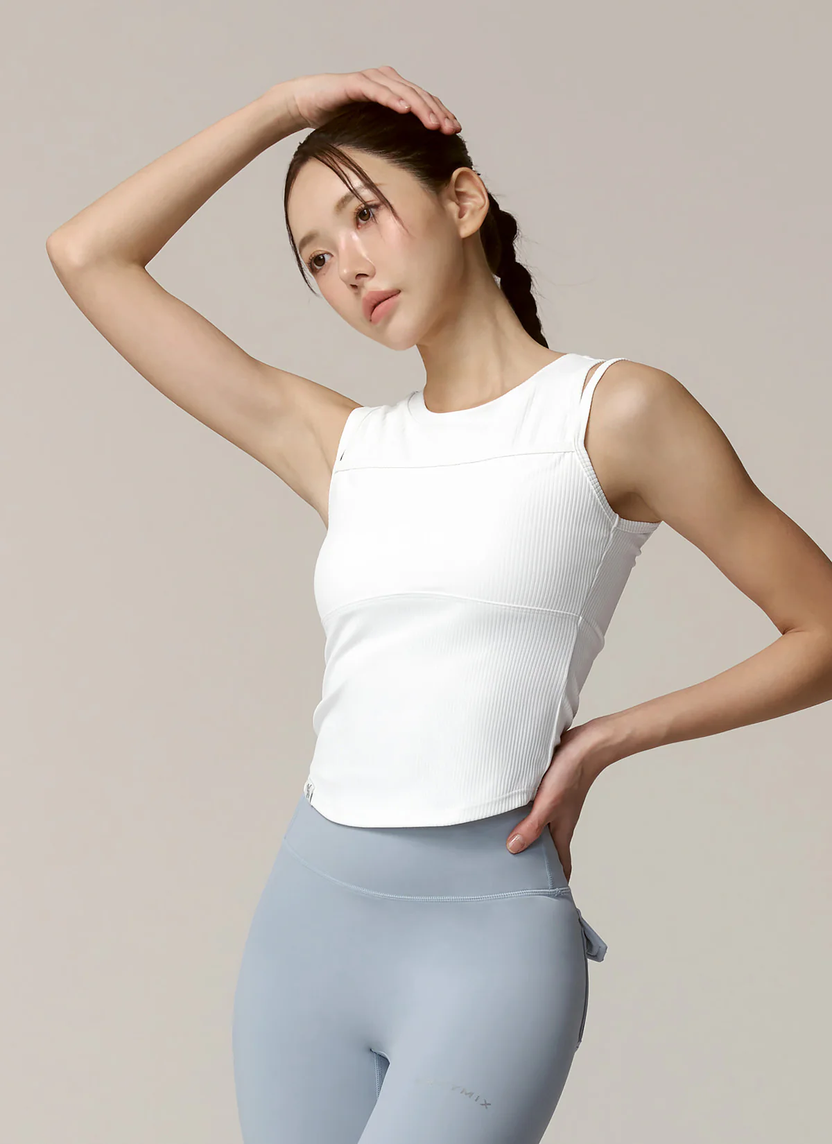 Soft Ribbed Layered Tank Top - Image 10