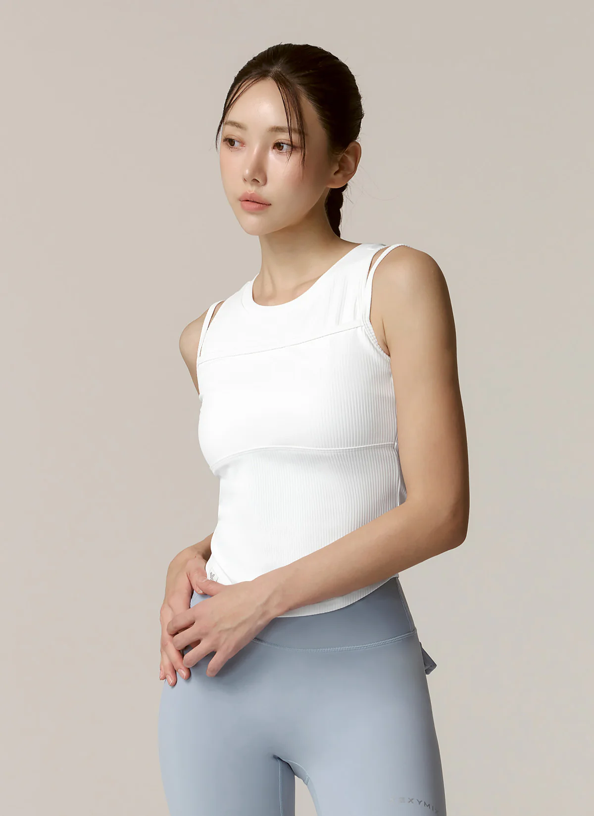 Soft Ribbed Layered Tank Top - Image 11