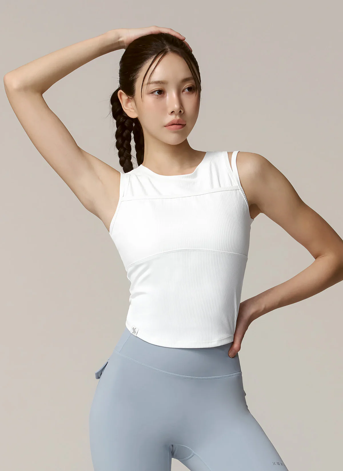 Soft Ribbed Layered Tank Top - Image 13
