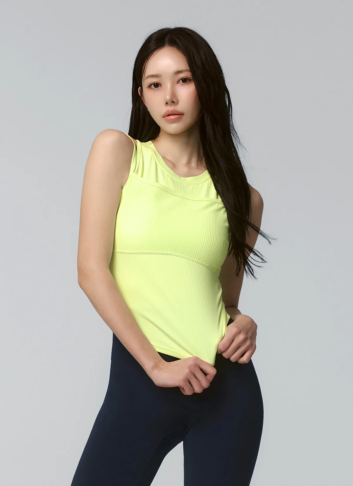 Soft Ribbed Layered Tank Top - Image 18