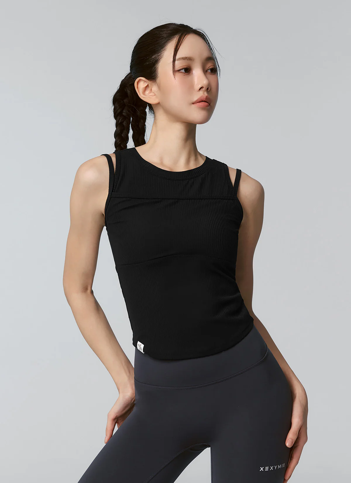 Soft Ribbed Layered Tank Top - Image 20