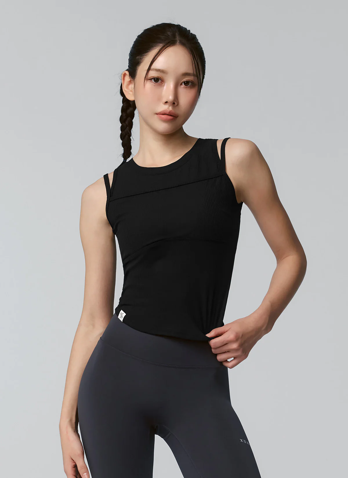 Soft Ribbed Layered Tank Top - Image 21