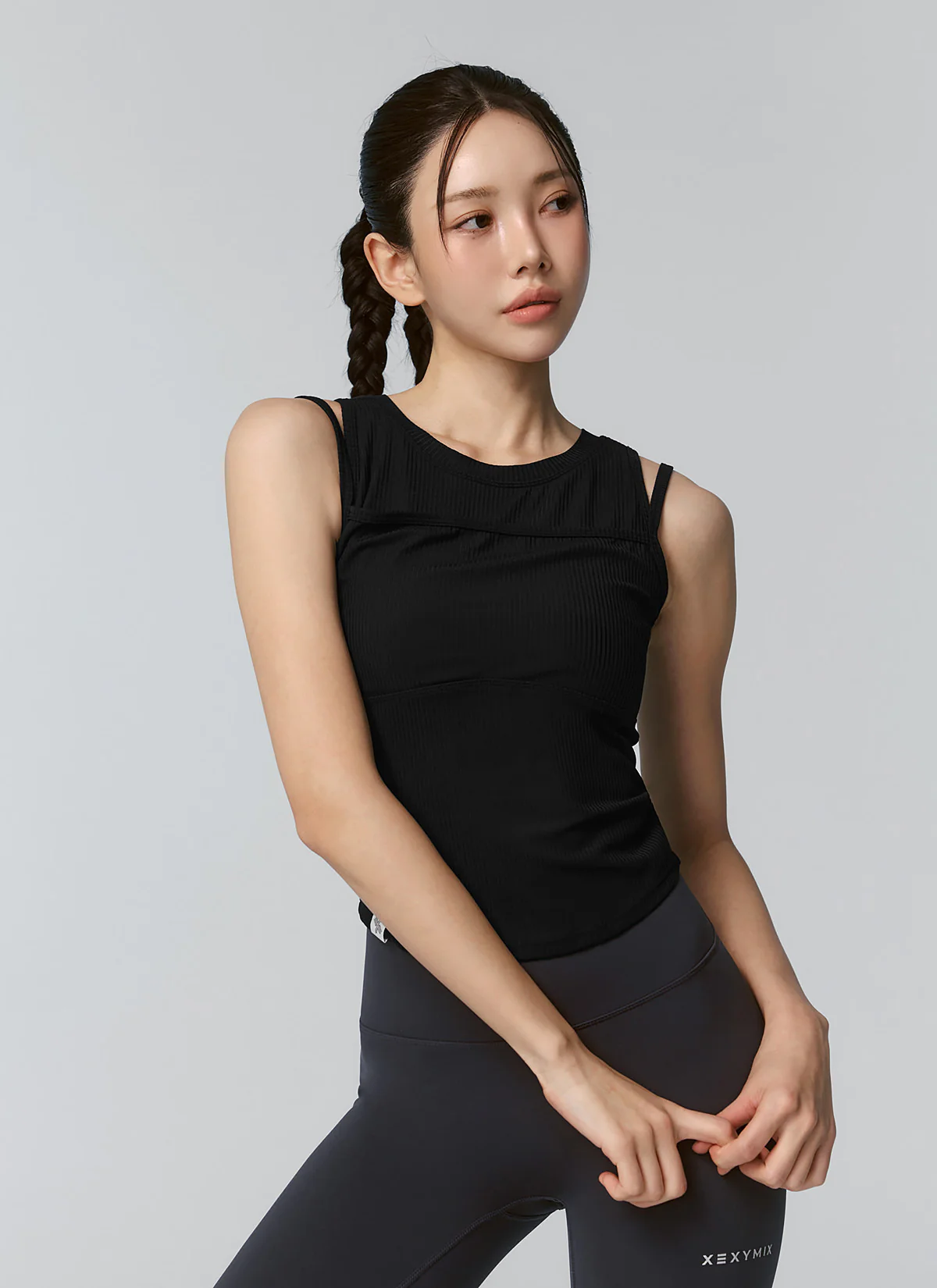 Soft Ribbed Layered Tank Top - Image 22